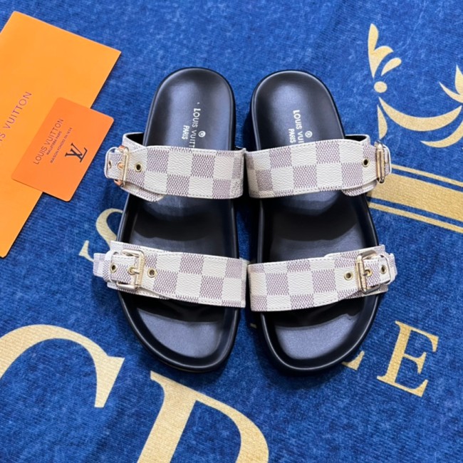 5A Bom Dia Flat Comfort Mule Sandals White