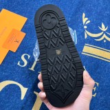 5A Bom Dia Flat Comfort Mule Sandals Blue