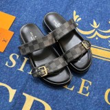 5A Bom Dia Flat Comfort Mule Sandals Black