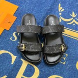 5A Bom Dia Flat Comfort Mule Sandals Black