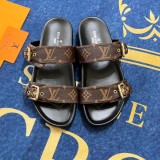 5A Bom Dia Flat Comfort Mule Sandals Brown