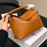 Original Mini Puzzle Bag in Classic Calfskin Tan Caramel