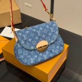 Original Sunset Denim Shoulder Bag 27x4x12cm