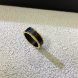 5A Titanium Steel Electroplated Black Gold Ring