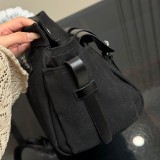 Route Nero bag Nappa Leather Tote Bag with Reversible Shoulder Strap