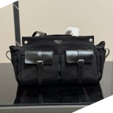 Route Nero bag Nappa Leather Tote Bag with Reversible Shoulder Strap