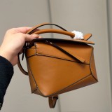 Original Mini Puzzle Bag in Classic Calfskin Tan Caramel