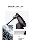 5A Anagram Women's Elegant Vintage Cat Eye Sunglasses 8833