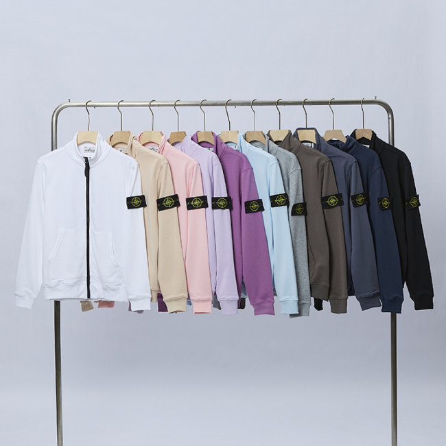5A Organic Cotton Fleece Full Zip Sweatshirt B25
