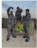 5A NRG Onyx Track Reflective Hooded Windbreaker Jacket Pant Sets