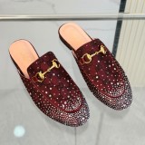 Princetown GG Canvas Crystal Mule Guide
