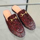 Princetown GG Canvas Crystal Mule Guide