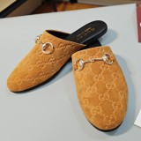 5A Princetown Horsebit  Tan GGSuede Mule