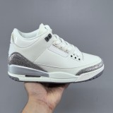 Original  Air Jordan 3 Retro WMNS Sail/Metallic Silver CK9246-100