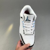 5A Air Jordan 3 Retro Sneakers Basketball Shoes White