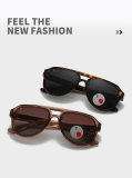 5A Aviator Style Polarized Sunglasses 8972