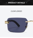 5A Panthère Gold Frame Gradient Lens Sunglasses 3076