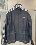 5A New Chinese Style Denim Jacket Washed Unisex Retro Track Jacket