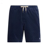 5A Unisex Prepster Corduroy Shorts Classic Polo Pony Logo Embroidered Casual Shorts 2255