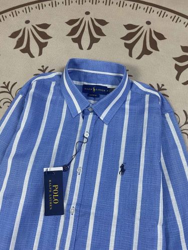 5A Women Striped Linen Long Sleeve Shirt 2259