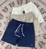 5A Unisex Prepster Corduroy Shorts Classic Polo Pony Logo Embroidered Casual Shorts 2255