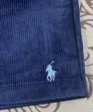 5A Unisex Prepster Corduroy Shorts Classic Polo Pony Logo Embroidered Casual Shorts 2255