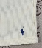 5A Unisex Prepster Corduroy Shorts Classic Polo Pony Logo Embroidered Casual Shorts 2255