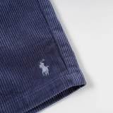 5A Unisex Prepster Corduroy Shorts Classic Polo Pony Logo Embroidered Casual Shorts 2255