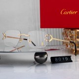 5A Signature C-Decor Rimless Sunglasses Polished Gold Frame 8019