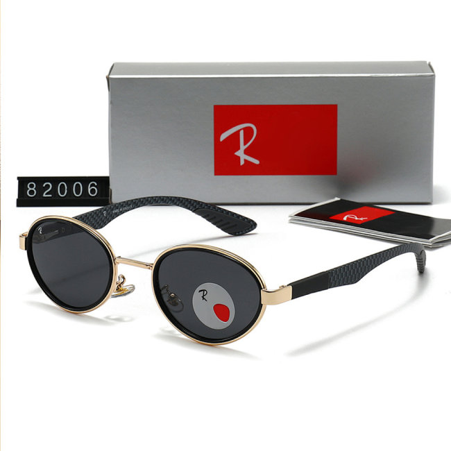 5A Round Metal Frame Polarized Sunglasses 82006
