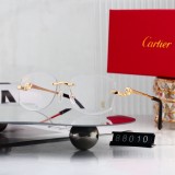 5A Panthère Rimless Sunglasses Gold Panther Head Temples 88010