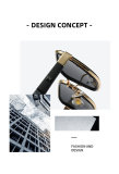 5A Square Frame Polarized Sunglasses 5601