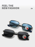 5A Square Frame Polarized Sunglasses 5601