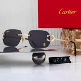5A Signature C-Decor Rimless Sunglasses Polished Gold Frame 8019