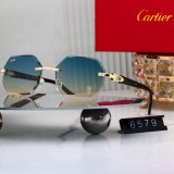 5A Octagonal Rimless Sunglasses Black & Gold Contrast 6579