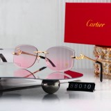 5A Panthère Rimless Sunglasses Gold Panther Head Temples 88010