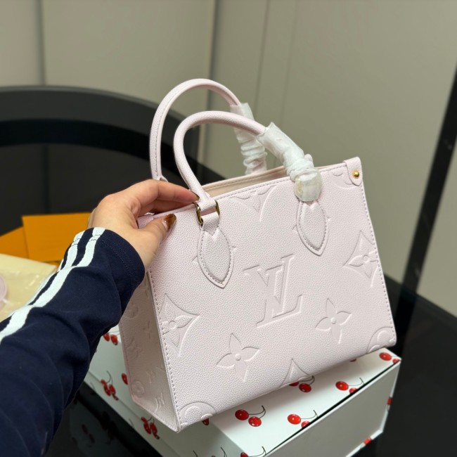 Original Onthego Monogram Empreinte Tote Bag Rose Ballerine M45653