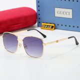Men's Aviator Double Bridge Sunglasses 9040