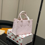 Original Onthego Monogram Empreinte Tote Bag Rose Ballerine M45653