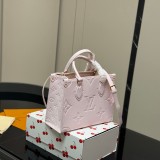 Original Onthego Monogram Empreinte Tote Bag Rose Ballerine M45653