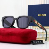 Men's Retro Square Sunglasses 3322