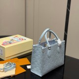 Original Onthego Monogram Empreinte Tote Bag Candy Blue M46840