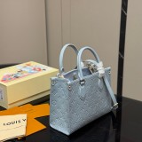 Original Onthego Monogram Empreinte Tote Bag Candy Blue M46840