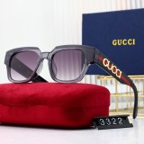 Men's Retro Square Sunglasses 3322