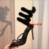 5A Women's Jeweled High Heel Sandals