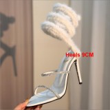 5A Women's Jeweled High Heel Sandals