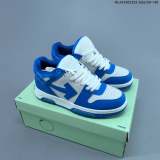 5A Out Of Office OOO Low Tops Sneakers White Blue