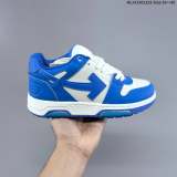 5A Out Of Office OOO Low Tops Sneakers White Blue