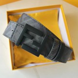 5A Men's Genuine Leather 40mm slide buckle Belt 105-125cm 4121