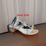 5A Women's Jeweled High Heel Sandals